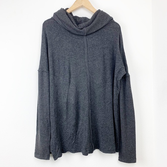 Antropologie Bordeaux Charcoal Abbie Cowl Tunic - Picture 2 of 5